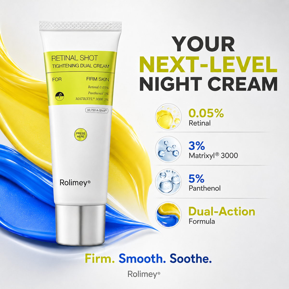 🔥Rolimey® Vita-A Retinal Shot Tightening Dual Cream - Last Day Promotion 70% OFF