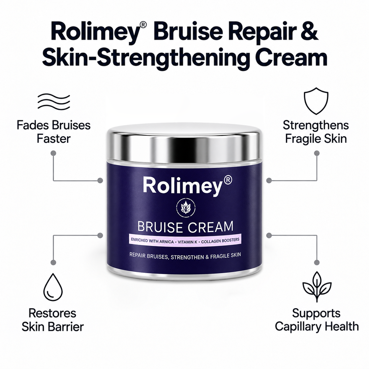 ✨👩‍⚕️Rolimey® BruiseRepair & Skin-Strengthening Cream-Advanced daily care forbruise-prone skin