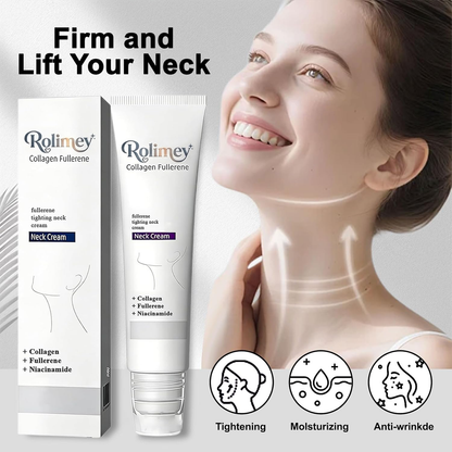 💫Rolimey® Collagen Fullerene Cream, Rolimey Collagen Cream with Collagen Peptides, 2026 New Tighten & Lift Cream for Crepey Skin, Wrinkles and Tightening for Skin Types
