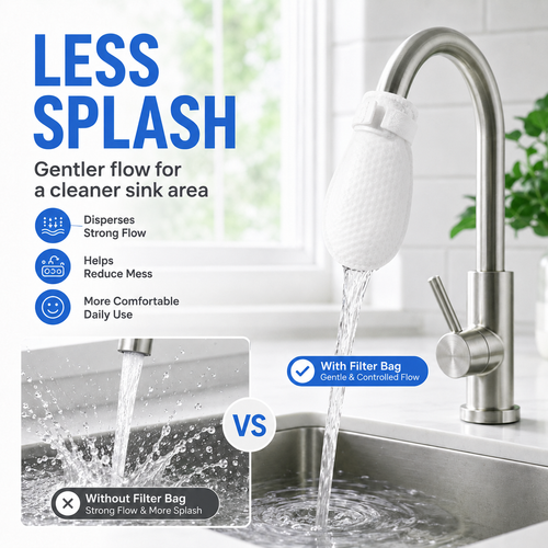 Faucet filter pad for filtering tap water