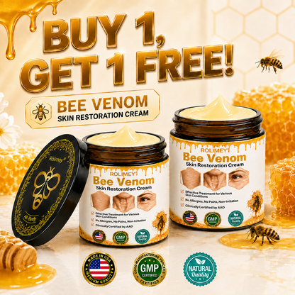🌙2026 New Rolimey® Bee Venom Advanced Skin Rescue Cream | Botox-Inspired Firming & Smoothing Care for All Skin Types
