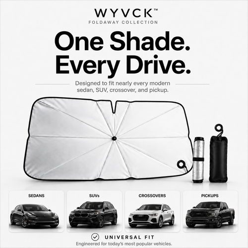 🚗 Foldable Car Windshield Sun Shade Umbrella – UV Protection & Heat Insulation for Front Windshield