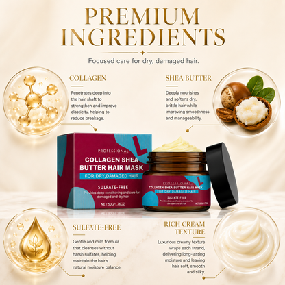 💇‍♀️✨Magic Keratin Hair Mask | Salon-Quality Deep Repair Treatment for Silky Smooth & Glossy Hair