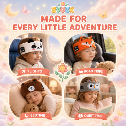 🌙 🎶Cozy Bluetooth 5.0 Sleep Headband 🎧 – Soft Wireless Music Headphones for Kids & Adults, Relax, Sleep & Enjoy Music Anywhere