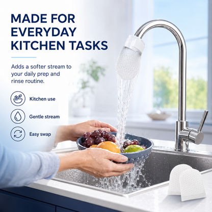 Faucet filter pad for filtering tap water