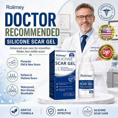 Rolimey® SILICONE SCAR GEL for Healed Skin – Advanced Care for Surgical, C-Section, Acne & Burn Scars