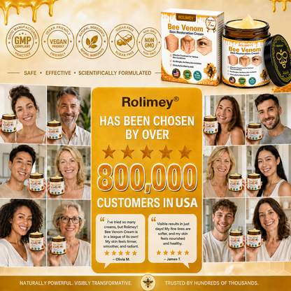 🌙2026 New Rolimey® Bee Venom Advanced Skin Rescue Cream | Botox-Inspired Firming & Smoothing Care for All Skin Types