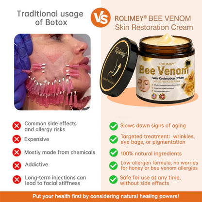 🌟Rolimey® Bee venom Pro Comprehensive Cream —Tightening for Skin Types