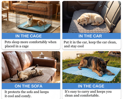 Summer Cooling Mat & Sleeping Pad for Pets, Kids and Adults