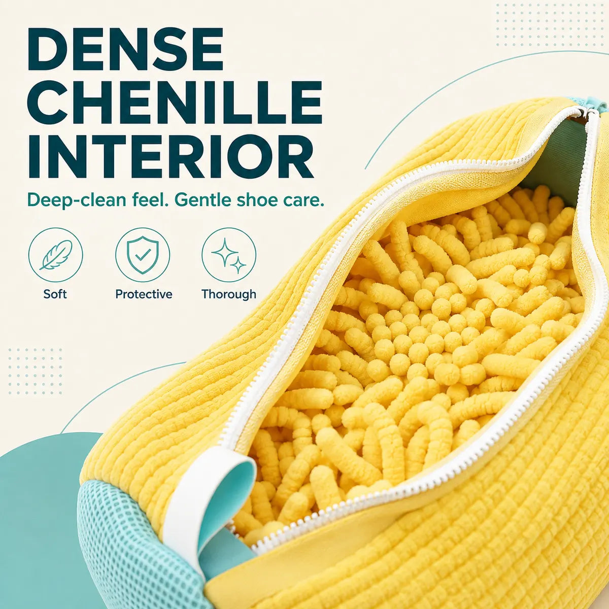 🎁Shoe Washing Machine Bag Laundry Shoe Bag for Washer and Dryer Reusable 2pc Shoe Cleaning Bags for Sneakers 360° Deep Cleaning Machine for All Shoes Types With Self-locking Zipper