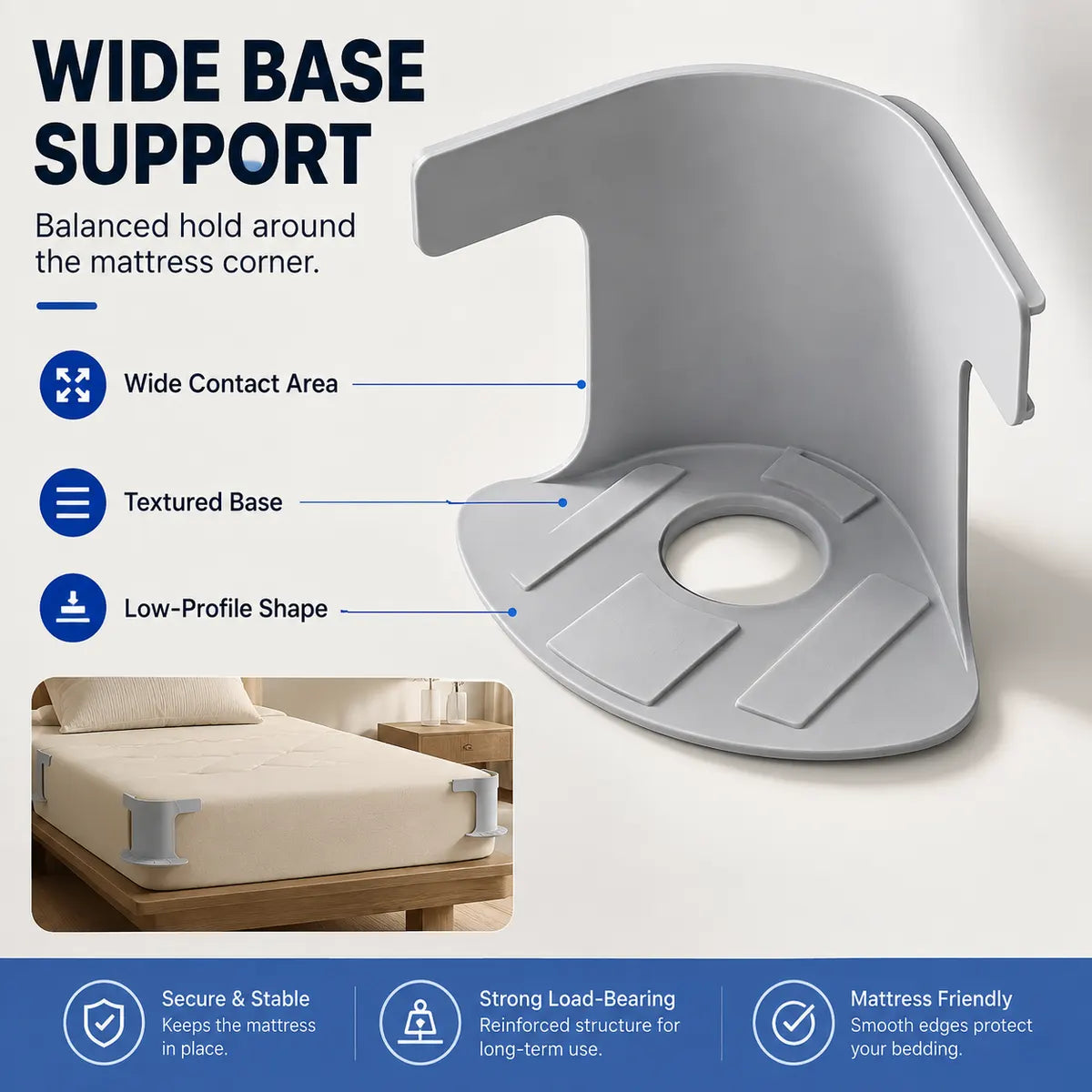 🛏️ No-Slip Bed Sheet Holders | Invisible 4 Corner Fasteners Keep Your Sheets Perfectly in Place