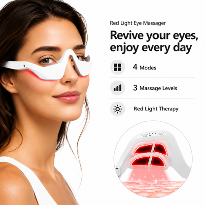 EMS Eye Massager with Microcurrent Stimulation & Red Light Therapy for Eye Care, Eye Bag Lifting and Beauty Treatment