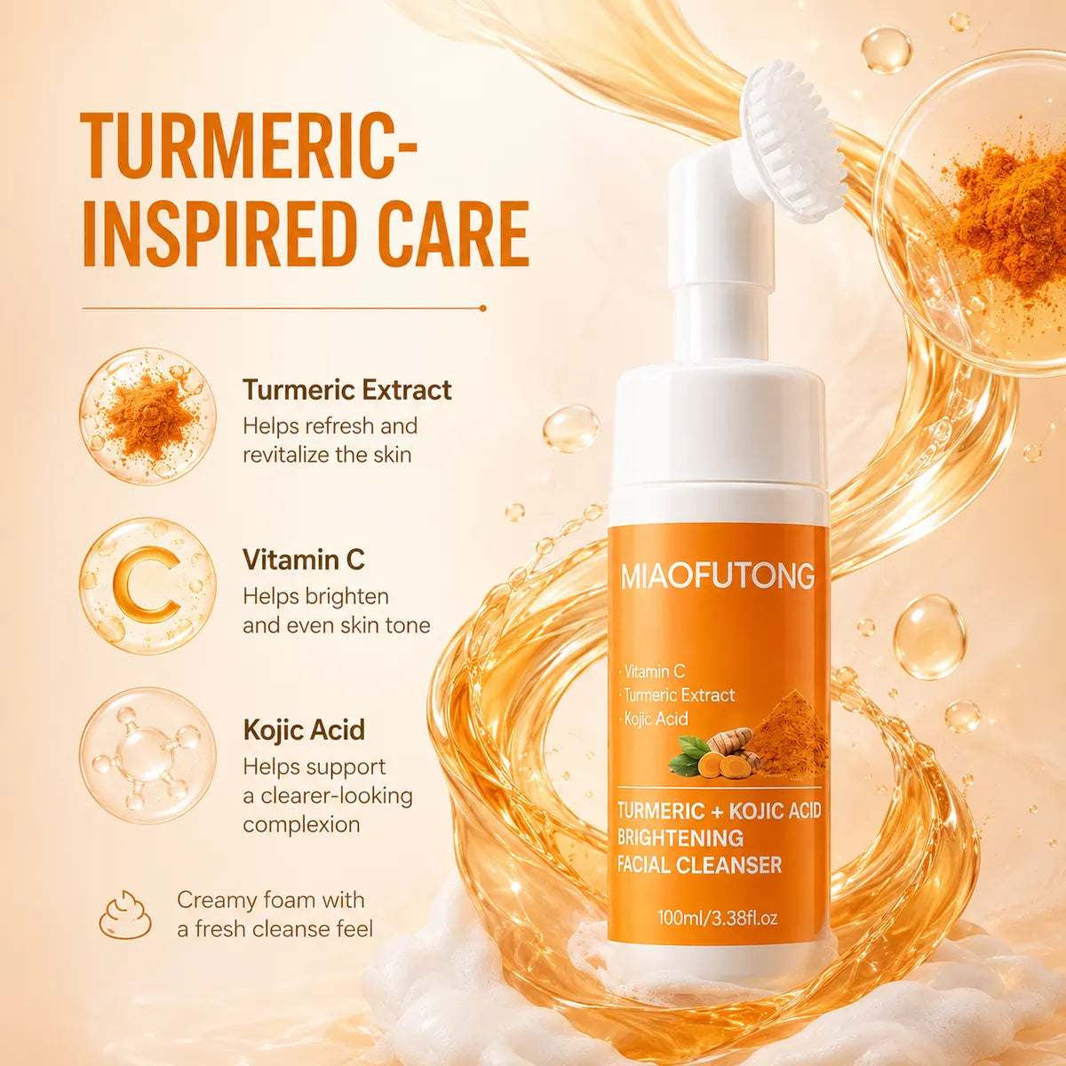✨ Turmeric Skincare Set | Natural Facial Cleansing & Moisturizing Turmeric Soap for Smooth, Radiant Skin