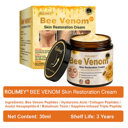 🌟Rolimey® Bee venom Pro Comprehensive Cream —Tightening for Skin Types