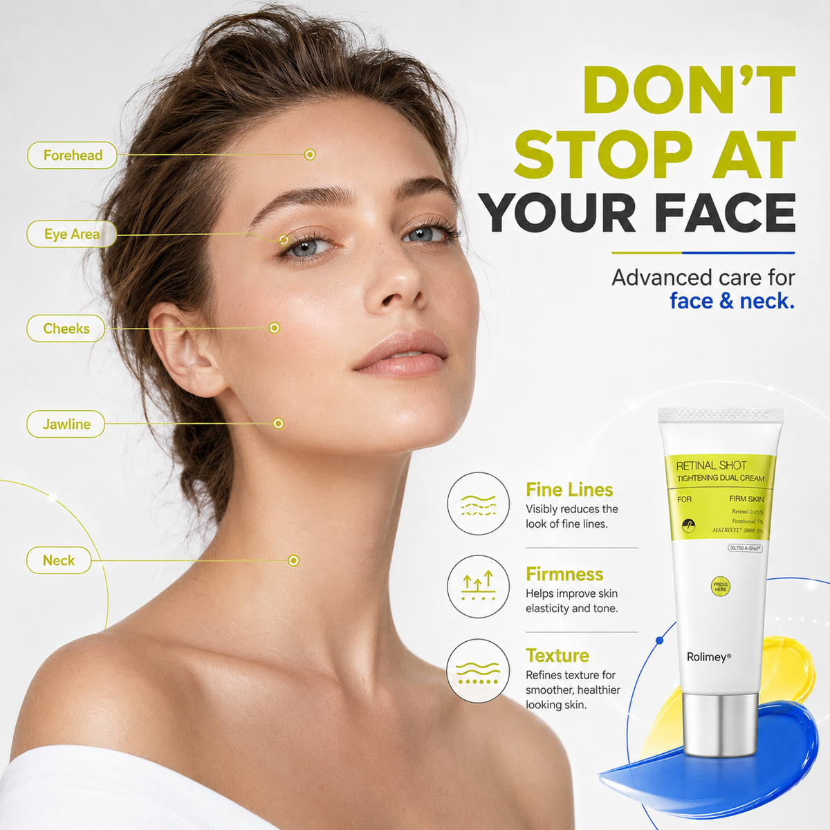🔥Rolimey® Vita-A Retinal Shot Tightening Dual Cream - Last Day Promotion 70% OFF
