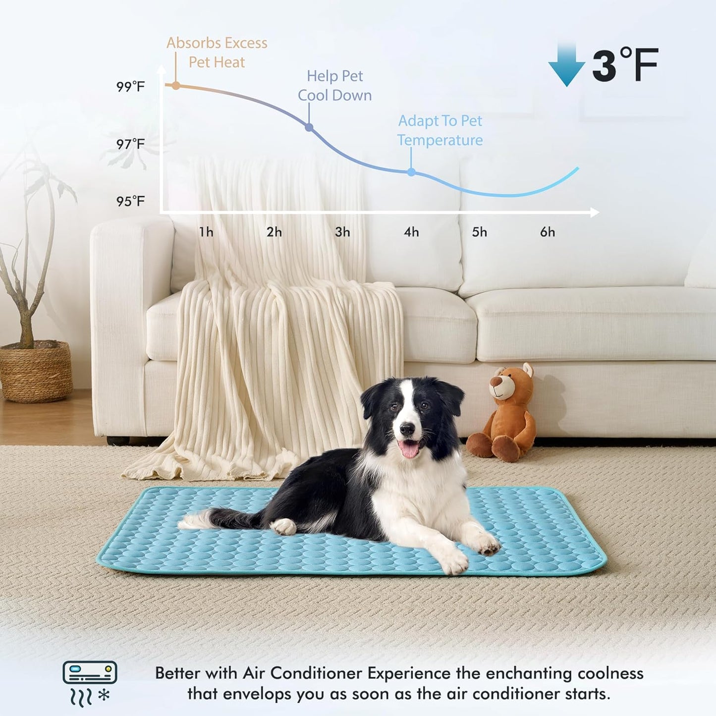 Summer Cooling Mat & Sleeping Pad for Pets, Kids and Adults