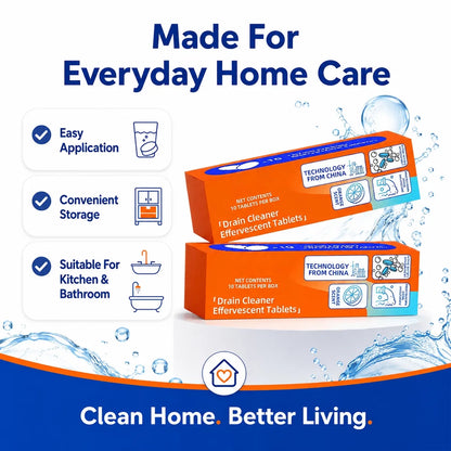 ✨ Foaming Drain Cleaner Powder | Powerful Pipe Clog Remover for Kitchen Sink, Bathroom & Toilet Cleaning