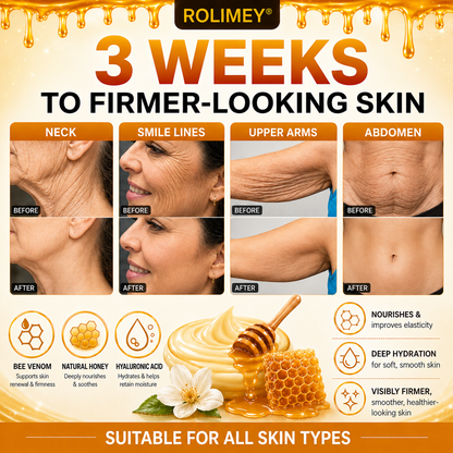 🌙2026 New Rolimey® Bee Venom Advanced Skin Rescue Cream | Botox-Inspired Firming & Smoothing Care for All Skin Types