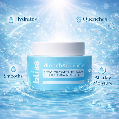 Avirovia® All-Day Hydrating Cream-to-Water Moisturizer – Deep Facial Hydration for Dry & Sensitive Skin