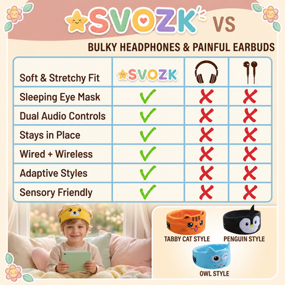 🌙 🎶Cozy Bluetooth 5.0 Sleep Headband 🎧 – Soft Wireless Music Headphones for Kids & Adults, Relax, Sleep & Enjoy Music Anywhere
