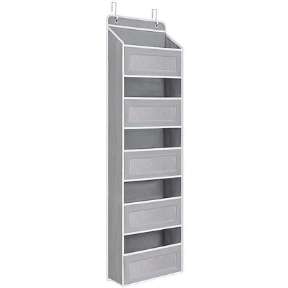 🚪 Over the Door Organizer with 5 Shelves & 10 Mesh Pockets | Heavy-Duty Hanging Door Storage, 55lbs Capacity, Space Saver for Bedroom, Bathroom, Nursery & Dorm