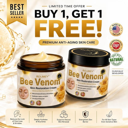🌟Rolimey® Bee venom Pro Comprehensive Cream —Tightening for Skin Types
